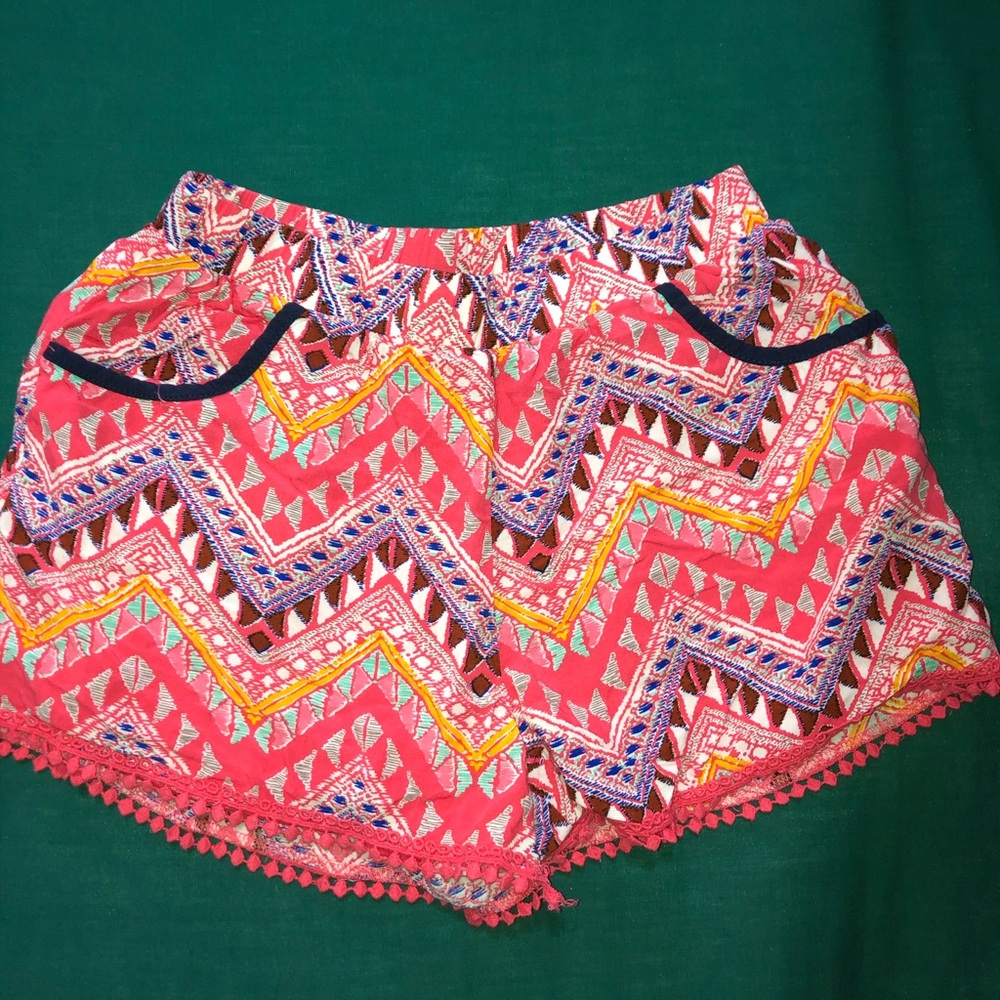 Pink Tribal Shorts